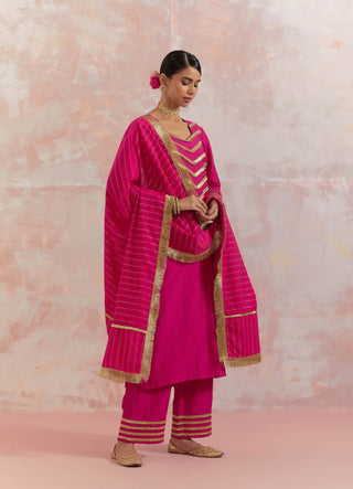 Pink Rooh Kurta With Pant (Set Of 2) Full View