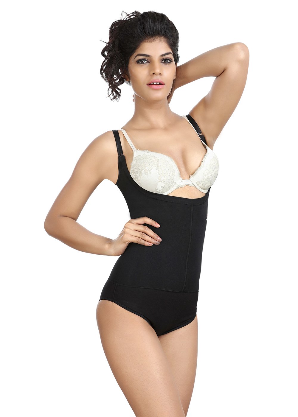 Adorna Bracer Body Suit - S Beige at  Women's Clothing store
