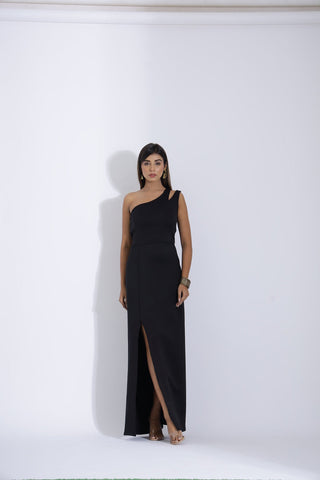 One Shoulder Evening Gown