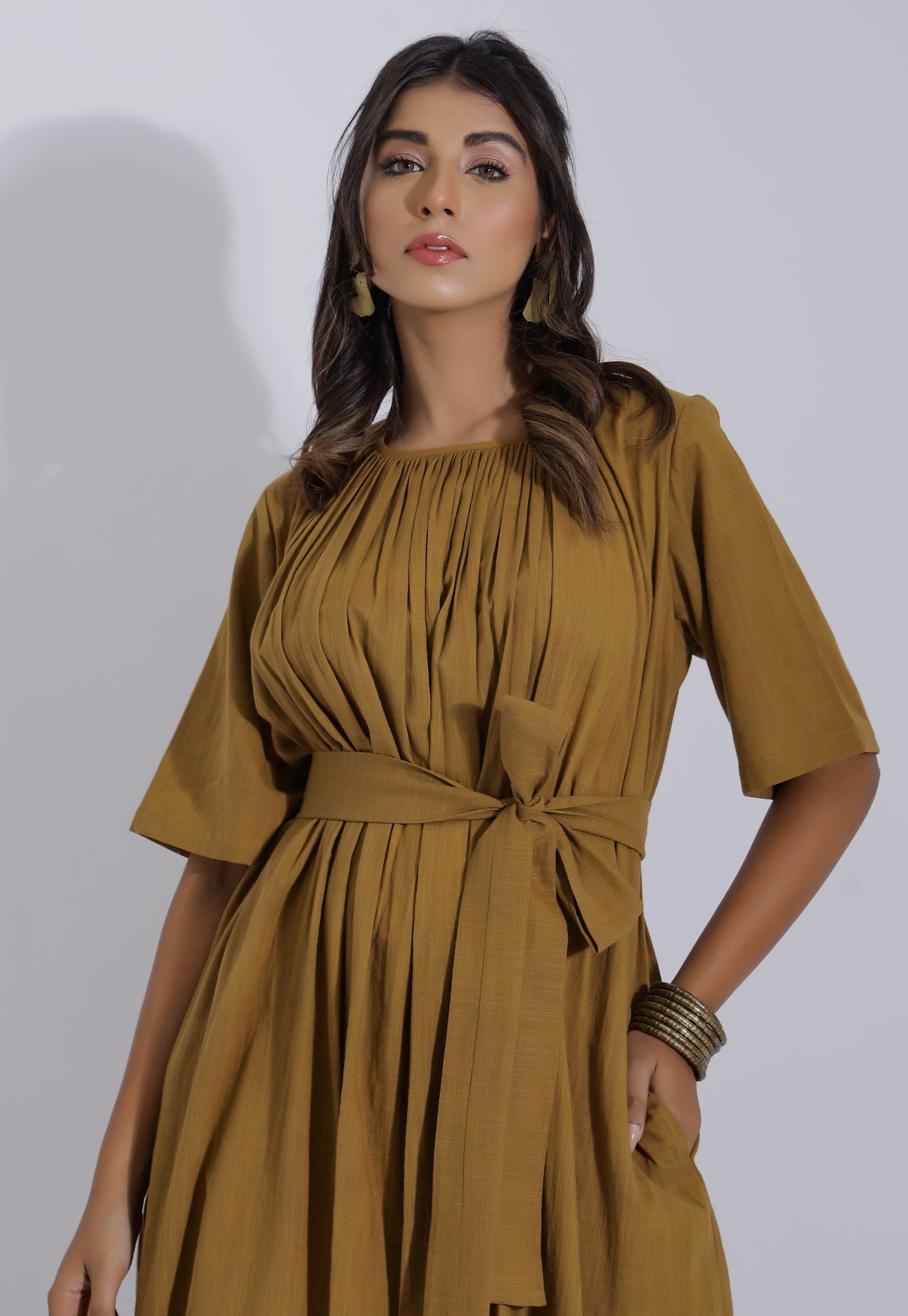 Brown Casual Dress Custom Made Dress – WearVega