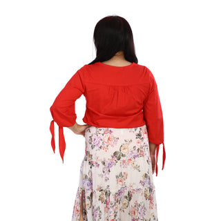 Simple and Elegant Red top back view